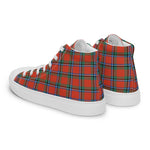 Plaid Tartan Men High Top Sneakers Clan Sinclair Ancient Plaid Converse High Tops Sneakers, Converse Christmas Sneakers