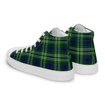 Plaid Tartan Men High Top Sneakers Clan Spottiswood Plaid Converse High Tops Sneakers, Converse Christmas Sneakers