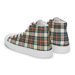 Plaid Tartan Men High Top Sneakers Clan Stewart Dress Ancient Plaid Converse High Tops Sneakers, Converse Christmas Sneakers