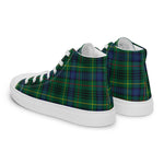 Plaid Tartan Men High Top Sneakers Clan Stewart Hunting Modern Plaid Converse High Tops Sneakers, Converse Christmas Sneakers