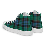 Plaid Tartan Men High Top Sneakers Clan Stewart Old Ancient Plaid Converse High Tops Sneakers, Converse Christmas Sneakers