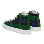Plaid Tartan Men High Top Sneakers Clan Stewart Old Modern Plaid Converse High Tops Sneakers, Converse Christmas Sneakers