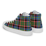 Plaid Tartan Men High Top Sneakers Clan Stirling Plaid Converse High Tops Sneakers, Converse Christmas Sneakers