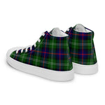 Plaid Tartan Men High Top Sneakers Clan Sutherland Modern Plaid Converse High Tops Sneakers, Converse Christmas Sneakers