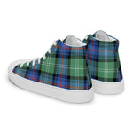 Plaid Tartan Men High Top Sneakers Clan Sutherland Old Ancient Plaid Converse High Tops Sneakers, Converse Christmas Sneakers