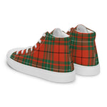 Scotstee Shop - Scotstee Shop Plaid Tartan High Top Sneakers Clan MacAulay Ancient Plaid Converse High Tops Sneakers, Converse Christmas Sneakers