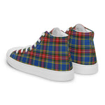 Scotstee Shop - Scotstee Shop Plaid Tartan High Top Sneakers Clan MacBeth Modern Plaid Converse High Tops Sneakers, Converse Christmas Sneakers