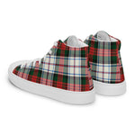 Scotstee Shop - Scotstee Shop Plaid Tartan High Top Sneakers Clan MacDuff Dress Modern Plaid Converse High Tops Sneakers, Converse Christmas Sneakers
