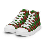Plaid Tartan Men High Top Sneakers Clan Baxter Modern Plaid Converse High Tops Sneakers, Converse Christmas Sneakers