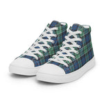 Tartan Men High Top Shoes Clan Leslie Hunting Ancient Plaid Converse High Tops Sneakers, Converse Christmas Sneakers Plaid High Top Shoes For Men