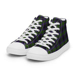 Tartan Men High Top Shoes Clan Lumsden Hunting Plaid Converse High Tops Sneakers, Converse Christmas Sneakers Plaid High Top Shoes For Men