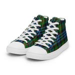 Tartan Men High Top Shoes Clan Newlands Plaid Converse High Tops Sneakers, Converse Christmas Sneakers Plaid High Top Shoes For Men