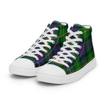 Tartan Men High Top Shoes Clan Tait Plaid Converse High Tops Sneakers, Converse Christmas Sneakers Plaid High Top Shoes For Men