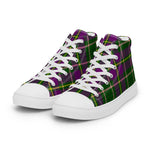 Tartan Men High Top Shoes Clan Taylor Plaid Converse High Tops Sneakers, Converse Christmas Sneakers Plaid High Top Shoes For Men