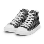 Tartan Men High Top Shoes Clan Troup Plaid Converse High Tops Sneakers, Converse Christmas Sneakers Plaid High Top Shoes For Men