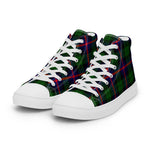 Tartan Men High Top Shoes Clan Urquhart Modern Plaid Converse High Tops Sneakers, Converse Christmas Sneakers Plaid High Top Shoes For Men