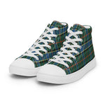 Tartan Men High Top Shoes Clan Ogilvie Hunting Ancient Plaid Converse High Tops Sneakers, Converse Christmas Sneakers Plaid High Top Shoes For Men