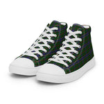Plaid Tartan Men High Top Sneakers Clan Ogilvie Hunting Plaid Converse High Tops Sneakers, Converse Christmas Sneakers