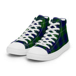 Oliphant Modern Plaid Tartan Men High Top Sneakers Clan Oliphant Modern Plaid Converse High Tops Sneakers, Converse Christmas Sneakers