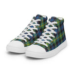 Plaid Tartan Men High Top Sneakers Clan Watson Ancient Plaid Converse High Tops Sneakers, Converse Christmas Sneakers
