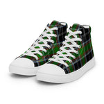 Plaid Tartan Men High Top Sneakers Clan Webster Plaid Converse High Tops Sneakers, Converse Christmas Sneakers
