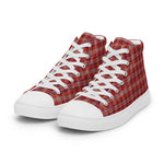 Plaid Tartan Men High Top Sneakers Clan Pennington Plaid Converse High Tops Sneakers, Converse Christmas Sneakers
