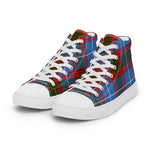 Plaid Tartan Men High Top Sneakers Clan Pentland Plaid Converse High Tops Sneakers, Converse Christmas Sneakers