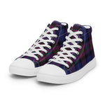 Plaid Tartan Men High Top Sneakers Clan Pride Of Scotland Plaid Converse High Tops Sneakers, Converse Christmas Sneakers