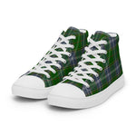 Plaid Tartan Men High Top Sneakers Clan Pringle Plaid Converse High Tops Sneakers, Converse Christmas Sneakers