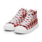 Plaid Tartan Men High Top Sneakers Clan Renton Plaid Converse High Tops Sneakers, Converse Christmas Sneakers