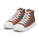 Plaid Tartan Men High Top Sneakers Clan Robertson Ancient Plaid Converse High Tops Sneakers, Converse Christmas Sneakers