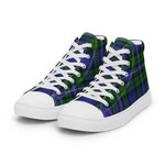 Plaid Tartan Men High Top Sneakers Clan Robertson Hunting Modern Plaid Converse High Tops Sneakers, Converse Christmas Sneakers