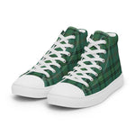 Plaid Tartan Men High Top Sneakers Clan Ross Hunting Ancient Plaid Converse High Tops Sneakers, Converse Christmas Sneakers