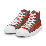 Plaid Tartan Men High Top Sneakers Clan Sinclair Ancient Plaid Converse High Tops Sneakers, Converse Christmas Sneakers
