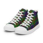 Plaid Tartan Men High Top Sneakers Clan Sinclair Plaid Converse High Tops Sneakers, Converse Christmas Sneakers