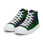 Plaid Tartan Men High Top Sneakers Clan Stewart Old Modern Plaid Converse High Tops Sneakers, Converse Christmas Sneakers