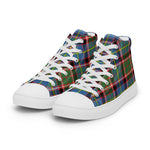 Plaid Tartan Men High Top Sneakers Clan Stirling Plaid Converse High Tops Sneakers, Converse Christmas Sneakers