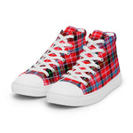 Plaid Tartan Men High Top Sneakers Clan Straiton Plaid Converse High Tops Sneakers, Converse Christmas Sneakers