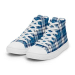 Plaid Tartan Men High Top Sneakers Clan Strathclyde District Plaid Converse High Tops Sneakers, Converse Christmas Sneakers
