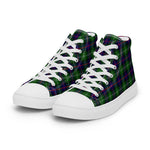 Plaid Tartan Men High Top Sneakers Clan Swinton Plaid Converse High Tops Sneakers, Converse Christmas Sneakers
