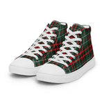 Scotstee Shop - Scotstee Shop Plaid Tartan High Top Sneakers Clan MacDiarmid Plaid Converse High Tops Sneakers, Converse Christmas Sneakers