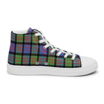 Scotstee Shop - Scotstee Shop Plaid Tartan High Top Sneakers Clan Macdonald Of Ranald Plaid Converse High Tops Sneakers, Converse Christmas Sneakers