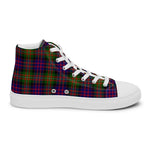 Scotstee Shop - Scotstee Shop Plaid Tartan High Top Sneakers Clan MacDonell Of Glengarry Modern Plaid Converse High Tops Sneakers, Converse Christmas Sneakers
