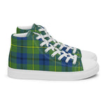 Tartan Men High Top Shoes Clan Johnston Ancient Plaid Converse High Tops Sneakers, Converse Christmas Sneakers Plaid High Top Shoes For Men