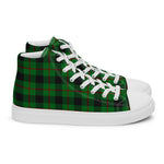 Tartan Men High Top Shoes Clan Kincaid Plaid Converse High Tops Sneakers, Converse Christmas Sneakers Plaid High Top Shoes For Men