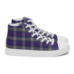 Tartan Men High Top Shoes Clan Kinnaird Plaid Converse High Tops Sneakers, Converse Christmas Sneakers Plaid High Top Shoes For Men