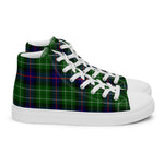 Tartan Men High Top Shoes Clan Leslie Hunting Plaid Converse High Tops Sneakers, Converse Christmas Sneakers Plaid High Top Shoes For Men
