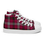 Tartan Men High Top Shoes Clan Little Plaid Converse High Tops Sneakers, Converse Christmas Sneakers Plaid High Top Shoes For Men