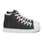 Tartan Men High Top Shoes Clan Logan Plaid Converse High Tops Sneakers, Converse Christmas Sneakers Plaid High Top Shoes For Men