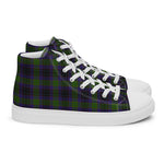 Tartan Men High Top Shoes Clan Lumsden Hunting Plaid Converse High Tops Sneakers, Converse Christmas Sneakers Plaid High Top Shoes For Men